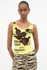 Dolce & Gabbana D&G Crochet Flower Tank Top