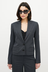 Dolce & Gabbana D&G Grey & Blue Pinstripe Pant Suit