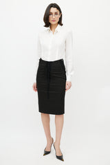 Dolce & Gabbana D&G White Lace Trim Shirt