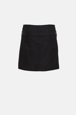 Dolce & Gabbana Crystal Buckle Skirt