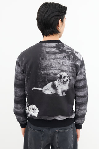 Dolce & Gabbana Dark Grey Marlon Brando Graphic Crewneck