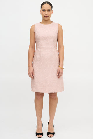 Dolce & Gabbana Floral Cloque Dress