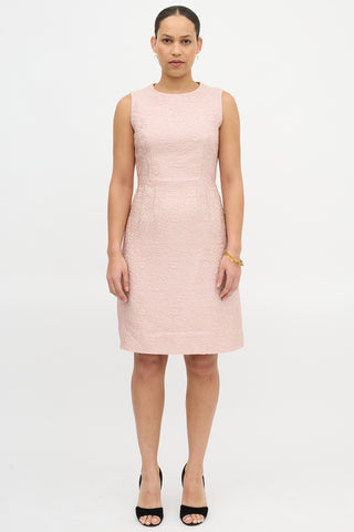 Dolce & Gabbana Floral Cloque Dress