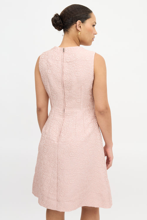 Dolce & Gabbana Floral Cloque Dress