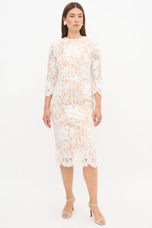 Dolce & Gabbana Floral Lace Dress