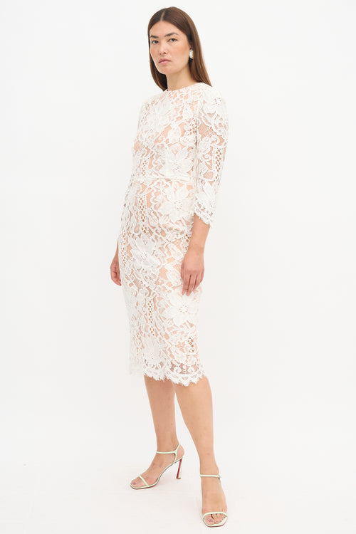 Dolce & Gabbana Floral Lace Dress