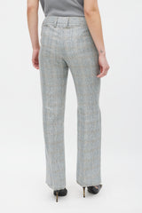 Dolce & Gabbana Grey & Beige Linen Two Piece Suit