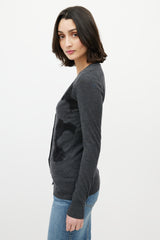 Dolce & Gabbana Grey & Black Lace Cardigan