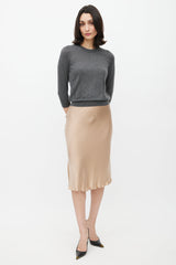 Dolce & Gabbana Grey Cashmere Knit Sweater
