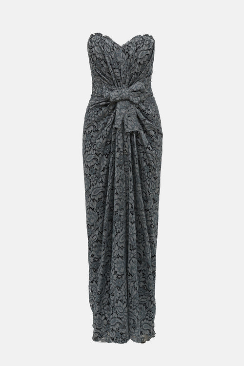 Lace Bow Maxi Dress