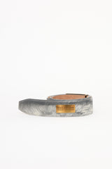 Dolce & Gabbana Leather Brushed Belt
