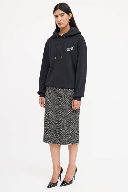 Dolce & Gabbana Wool Checkered Skirt