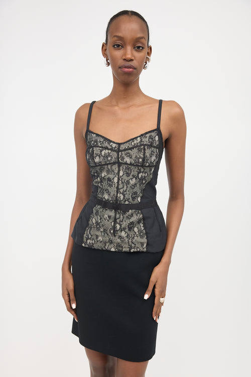 Dolce & Gabbana Lace Panelled Camisole