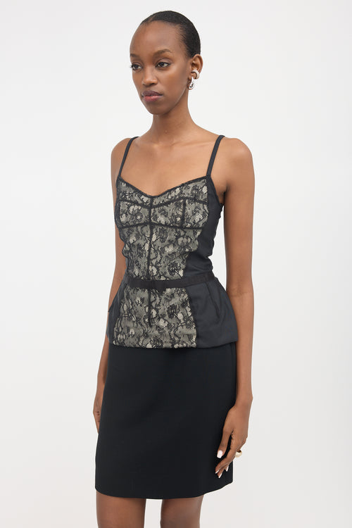 Dolce & Gabbana Lace Panelled Camisole