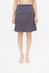 Dolce & Gabbana Navy & Multi Nautical Skirt