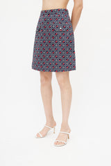 Dolce & Gabbana Navy & Multi Nautical Skirt