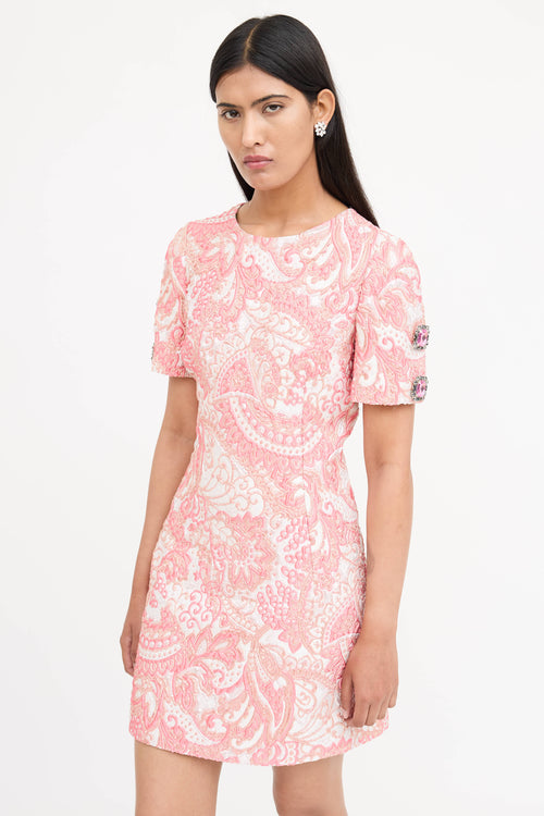 Dolce & Gabbana Textured Brocade Dress