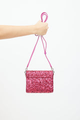Dolce & Gabbana Pink Metallic Sequin Bag