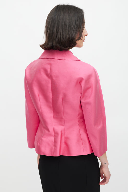 Dolce & Gabbana Pink Silk & Cotton Two Pocket Jacket