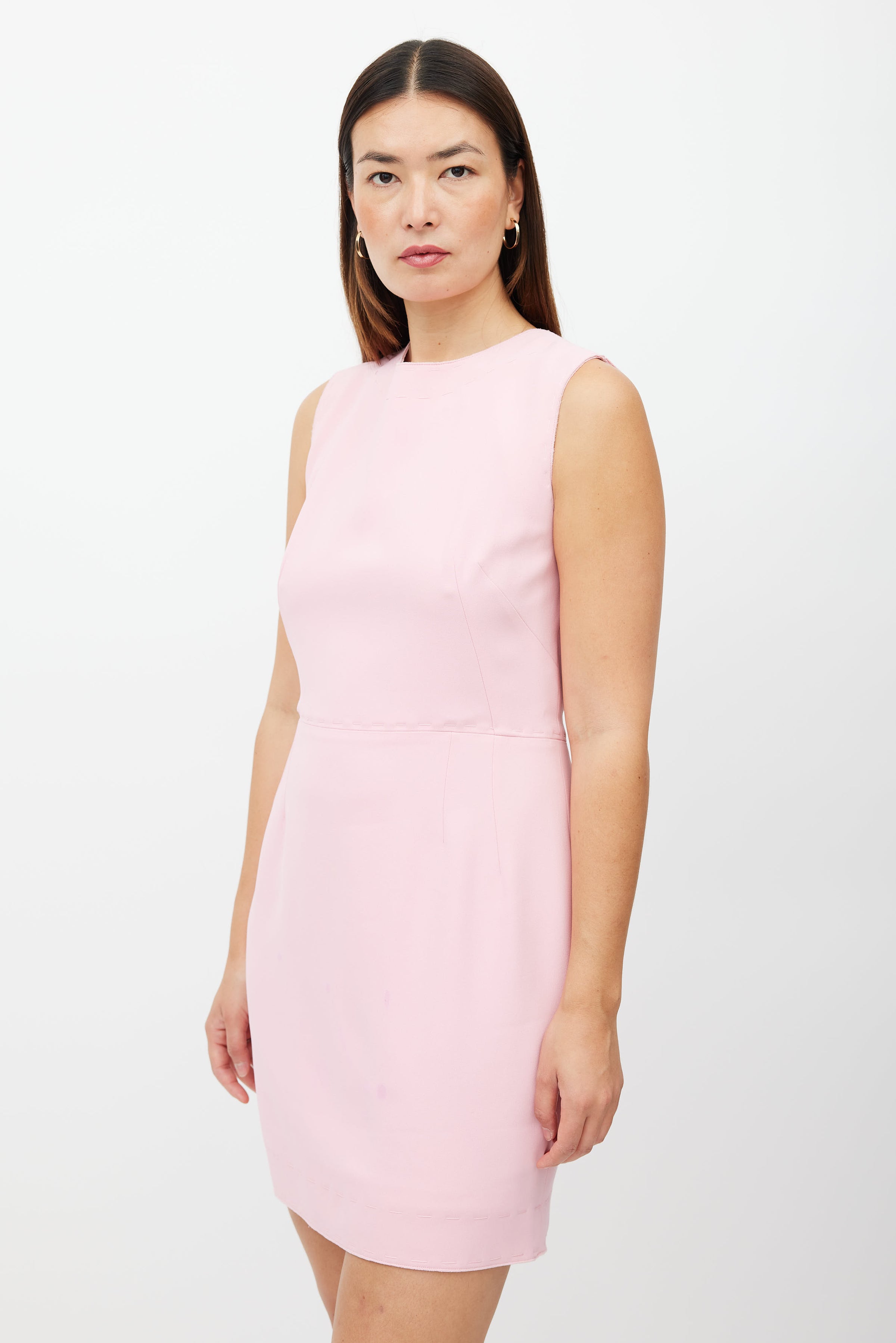 Dolce & Gabbana // Pink Sleeveless Stitch Dress – VSP Consignment Dolce & Gabbana // Pink Sleeveless Stitch Dress – VSP Consignment