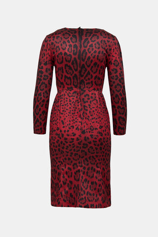 Dolce & Gabbana Printed Bustier Dress