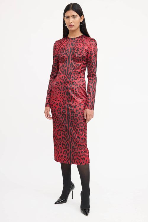 Dolce & Gabbana Printed Corset Dress