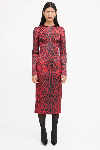 Dolce & Gabbana Printed Corset Dress