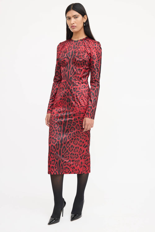 Dolce & Gabbana Printed Corset Dress