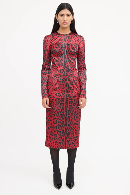Dolce & Gabbana Printed Corset Dress