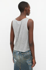 Dolce & Gabbana Red & Multicolour Printed Silk Tank Top