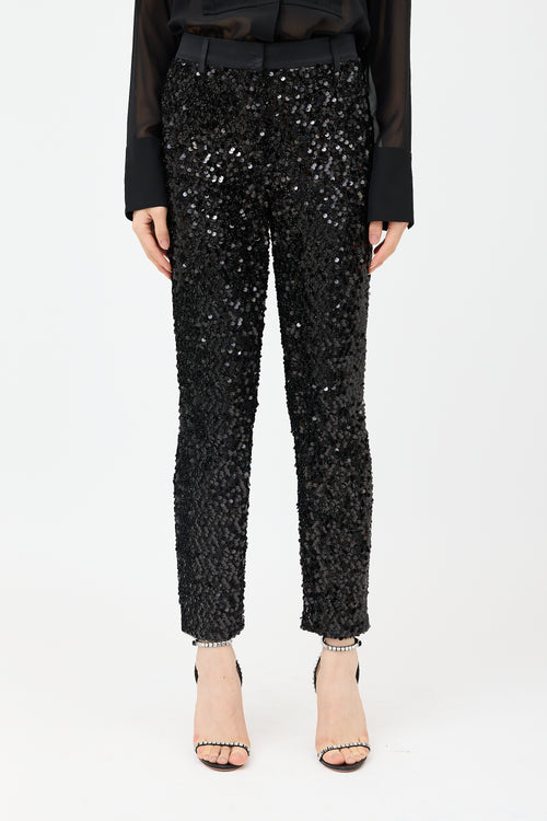 Dolce & Gabbana Sequin Tuxedo Pant