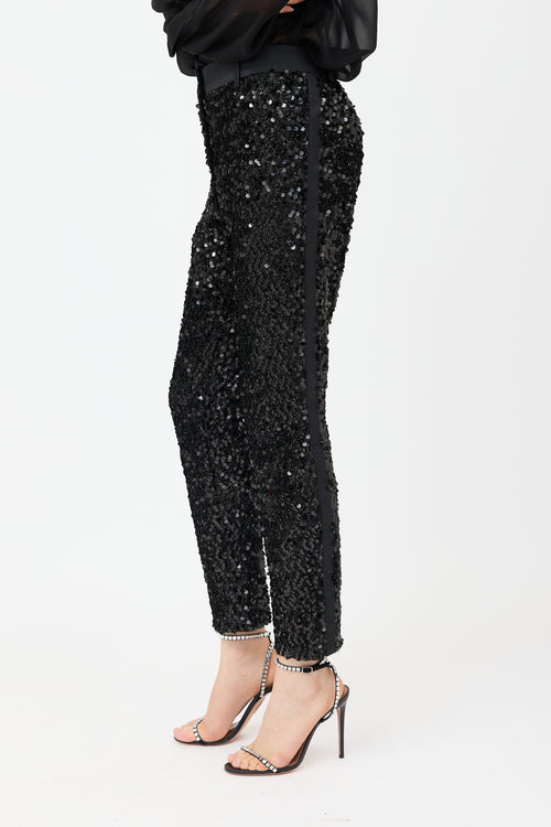 Dolce & Gabbana Sequin Tuxedo Pant