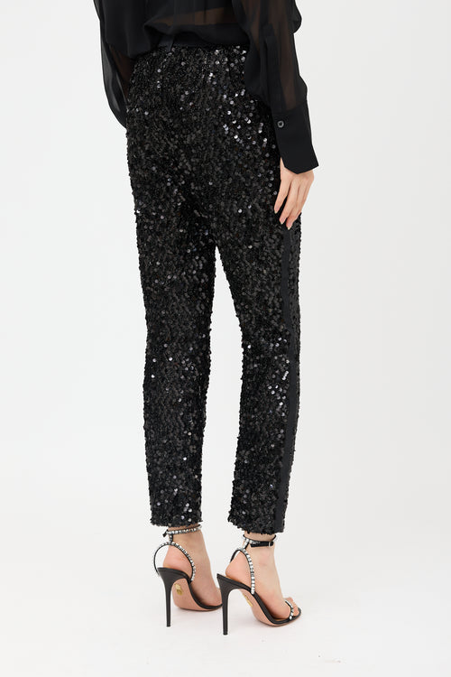 Dolce & Gabbana Sequin Tuxedo Pant