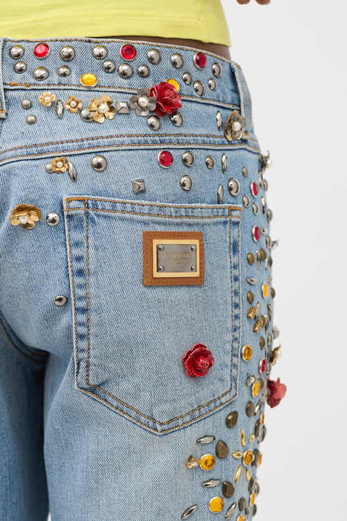 Dolce & Gabbana Spring 2015 Embellished Jeans