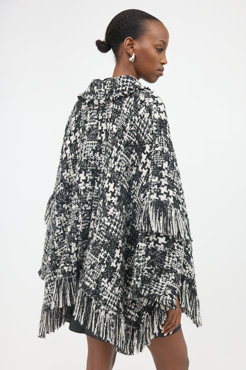 Dolce & Gabbana Tweed Fringe Cape