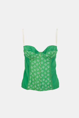 Dolce & Gabbana Vintage Floral Bustier Top