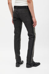 Dolce & Gabbana Washed Black Distressed Skinny Jeans