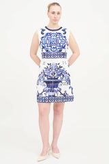 Dolce & Gabbana Pattern Sleeveless Dress