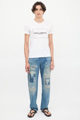 Dolce & Gabbana White Box Logo & Label T-Shirt