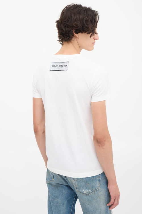 Dolce & Gabbana White Box Logo & Label T-Shirt