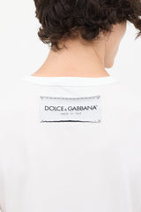 Dolce & Gabbana White Box Logo & Label T-Shirt