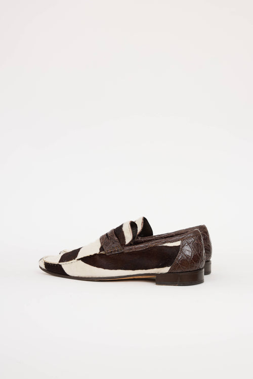 Dolce & Gabbana Printed Hair Loafer