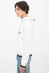 Dolce & Gabbana White Crown Logo Hoodie