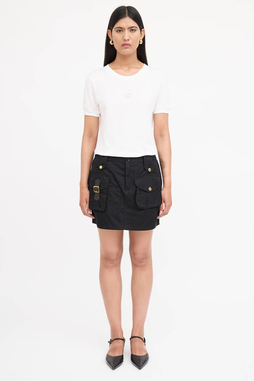 Dolce & Gabbana Faille Cargo Mini Skirt