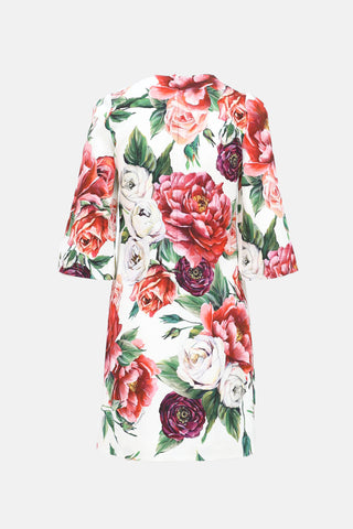  Floral Half Sleeve Dress