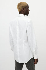 Dolce & Gabbana White & Silver Buttoned Shirt