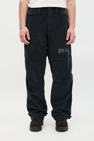 Dolce & Gabbana Corduroy Logo Pant