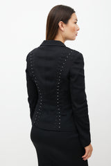 Dolce & Gabbana Black & Silver Two-Piece Suit
