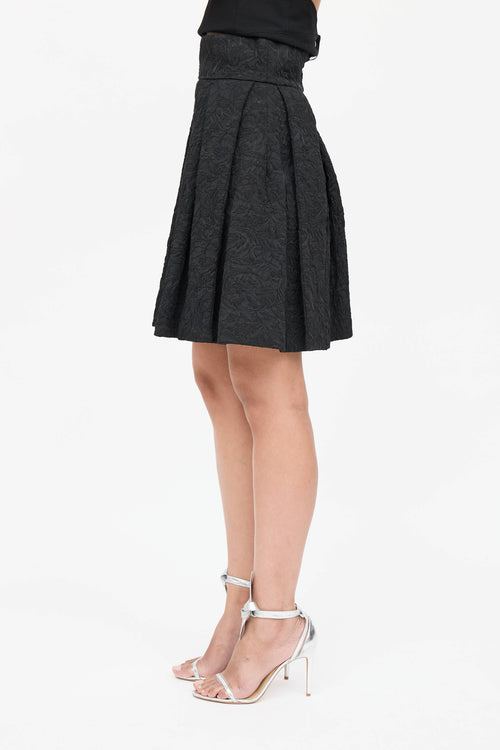Dolce & Gabbana Textured Pleated Skirt