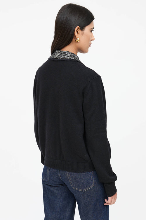 Dolce & Gabbana Tweed Embellished Button Jacket